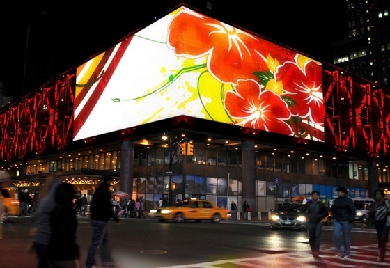 広告のために形づく曲げられた高い明るさP8屋外LEDスクリーン アーク