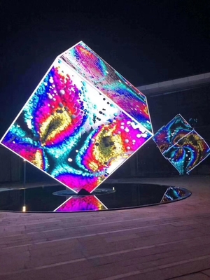 スクリーンを広告するカスタマイズされたP2.5 Hd屋内フル カラーLEDの立方体の表示画面創造的なデジタル